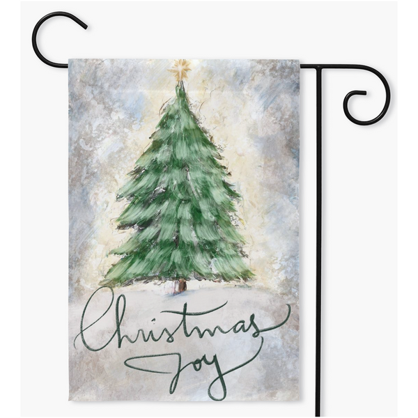 Rustic Christmas Joy , Garden flag