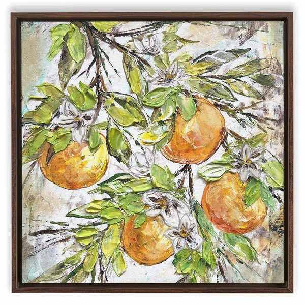 Rebeca Flott Arts Oranges In Texture, Bring Color To Your Home, Orange Art, Florida Inspired Art