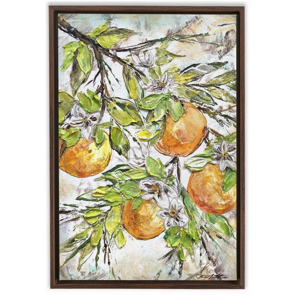 Rebeca Flott Arts Oranges In Texture, Bring Color To Your Home, Orange Art, Florida Inspired Art