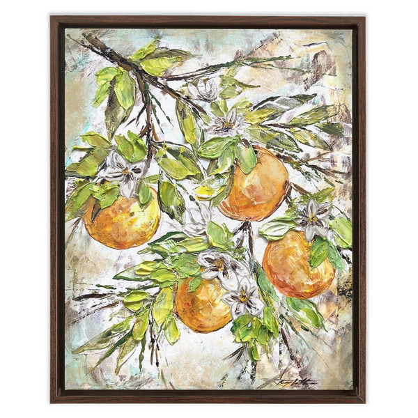 Rebeca Flott Arts Oranges In Texture, Bring Color To Your Home, Orange Art, Florida Inspired Art