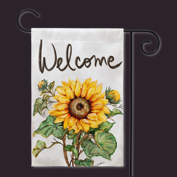 Welcome Sunflower Garden Rebeca Flott Arts