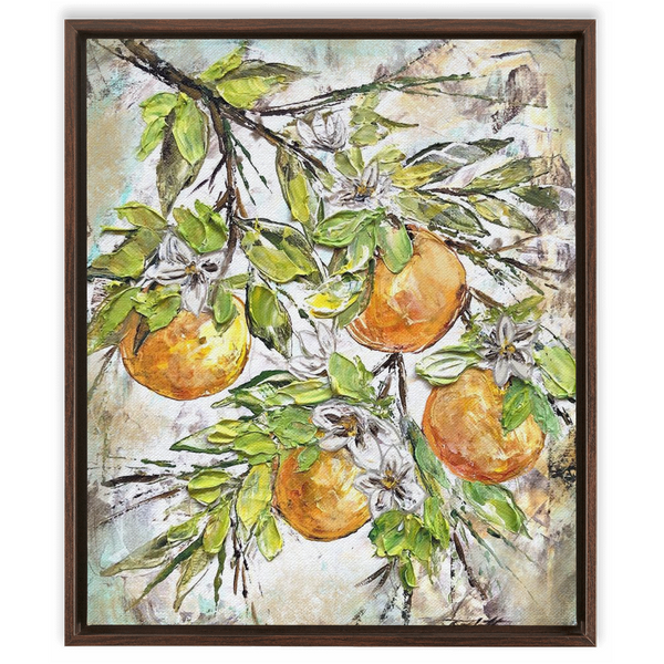 Rebeca Flott Arts Oranges In Texture, Bring Color To Your Home, Orange Art, Florida Inspired Art