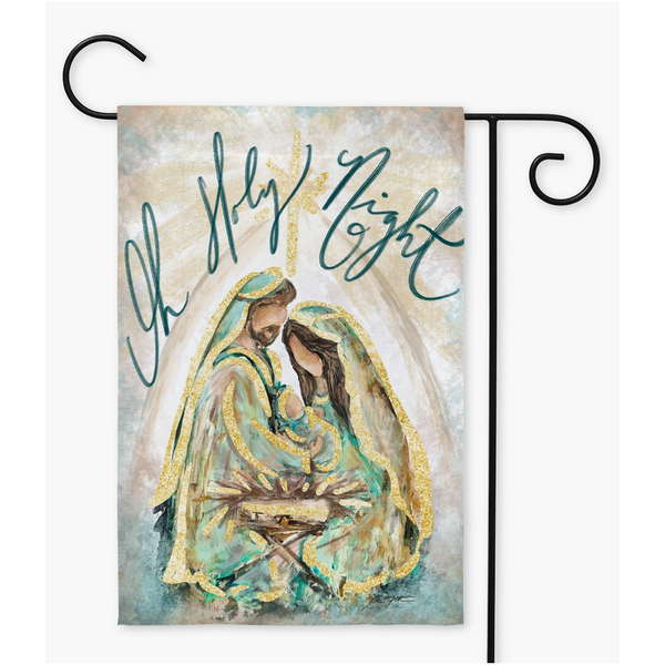 Nativity Flag with Gold, Garden Flag,Nativity Christmas Flag