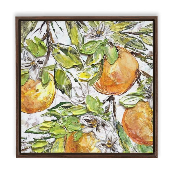 Rebeca Flott Arts Oranges In Texture, Bring Color To Your Home, Orange Art, Florida Inspired Art