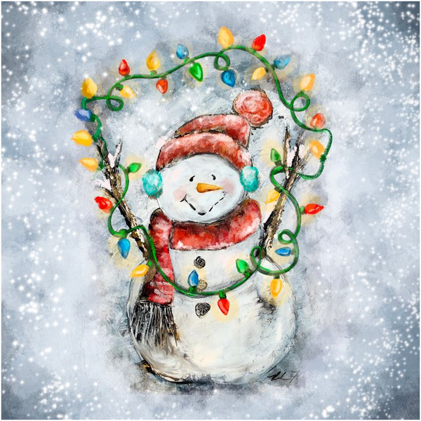 Personalized Christmas Snowman ornament