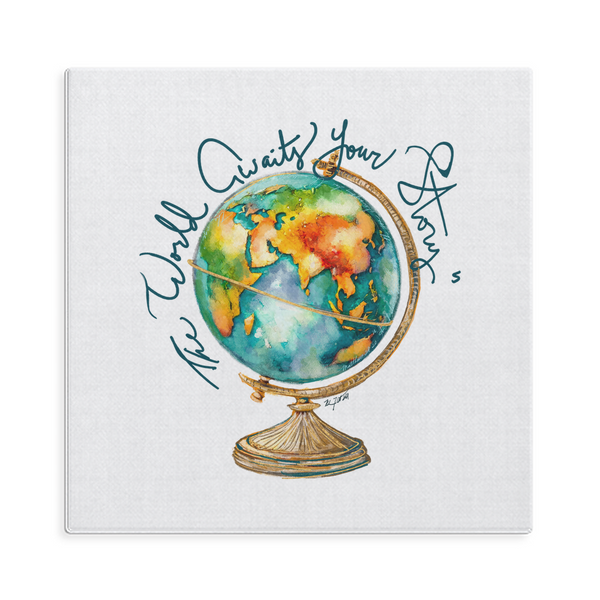 Canvas warp the world awaits for your story