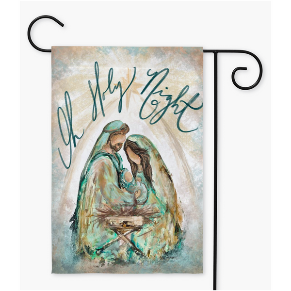 Oh Holy Night Garden Christmas Flag II