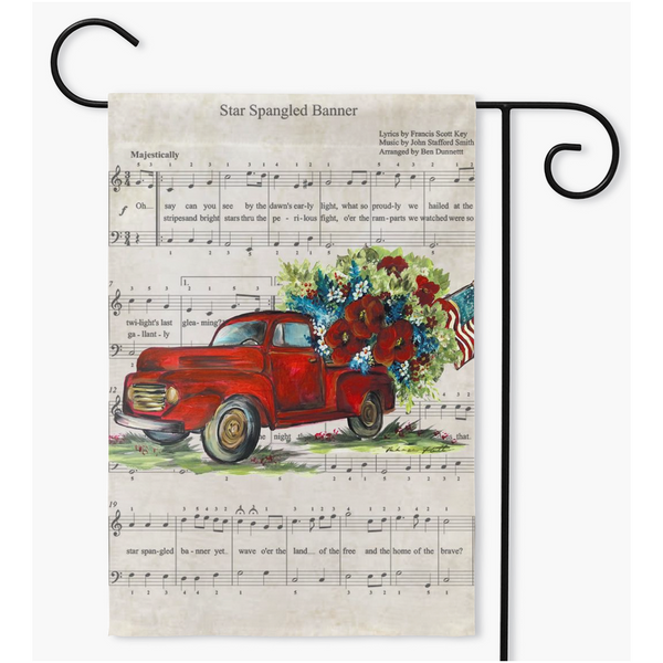 Sparkling Patriotism: Celebrate Independence Day with Our 4th of July Garden Flag,