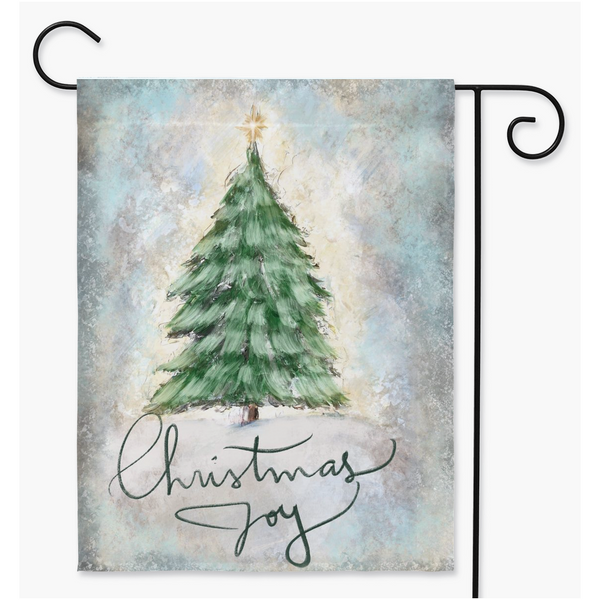 Rustic Christmas Joy , Garden flag
