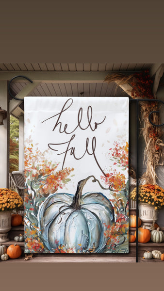 Fall Garden Flag, Pumpkin Garden Flag, Autumn Flag, Autumn Yard Decor, Outdoor Fall Decor, Welcome Flag, Yard Flag, Pumpkins