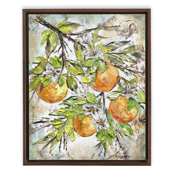 Rebeca Flott Arts Oranges In Texture, Bring Color To Your Home, Orange Art, Florida Inspired Art