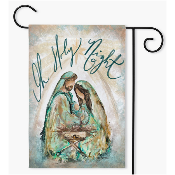 Oh Holy Night Garden Christmas Flag II