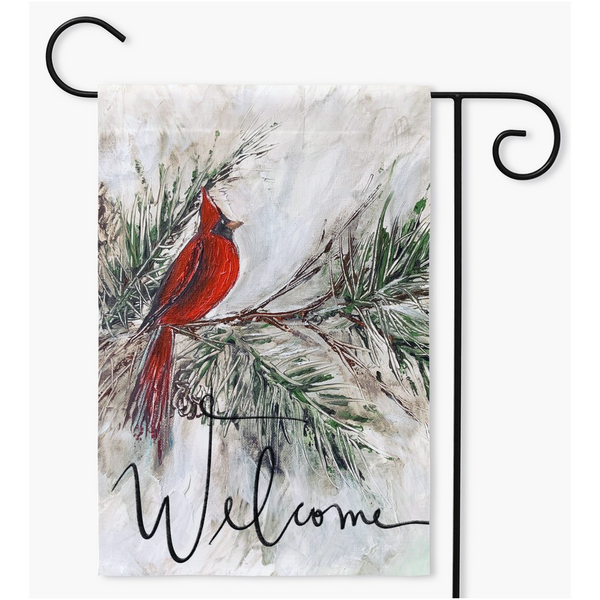 Cardinal, Garden Flag Rebeca Flott Arts