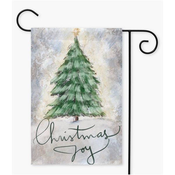 Rustic Christmas Joy , Garden flag