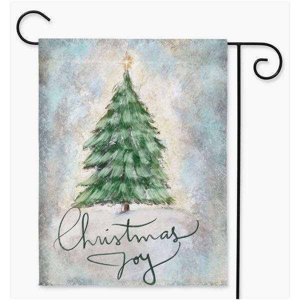 Rustic Christmas Joy , Garden flag