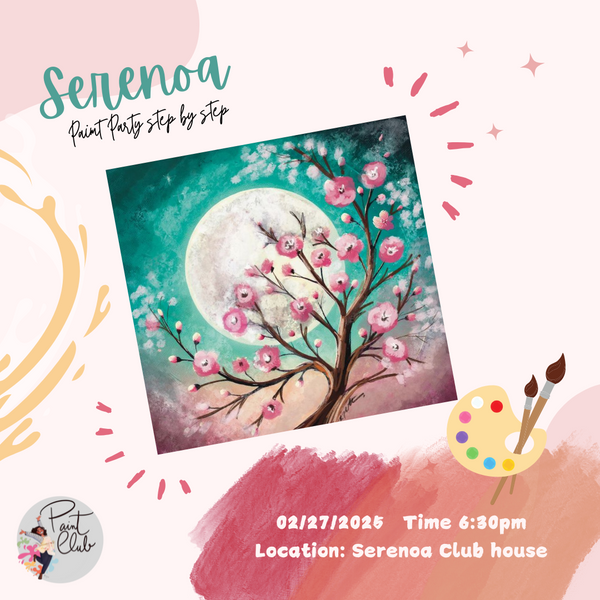 Serenoa Summer Painting Glow painting  Step by Step  Event  06/28/2025 @ 6:30pm