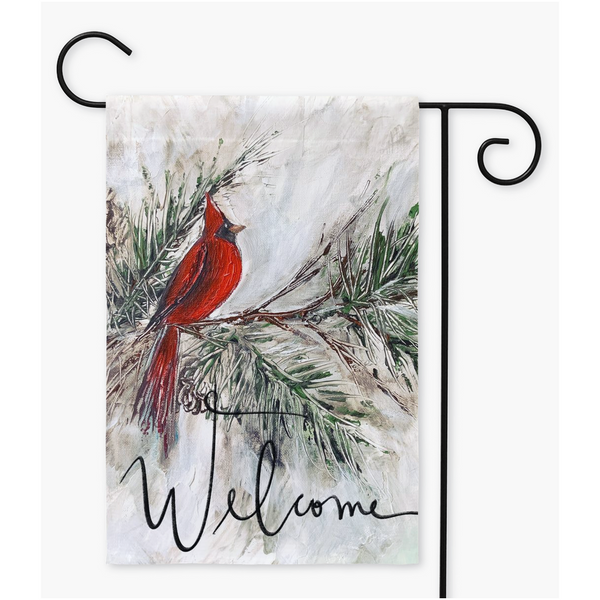 Cardinal, Garden Flag Rebeca Flott Arts