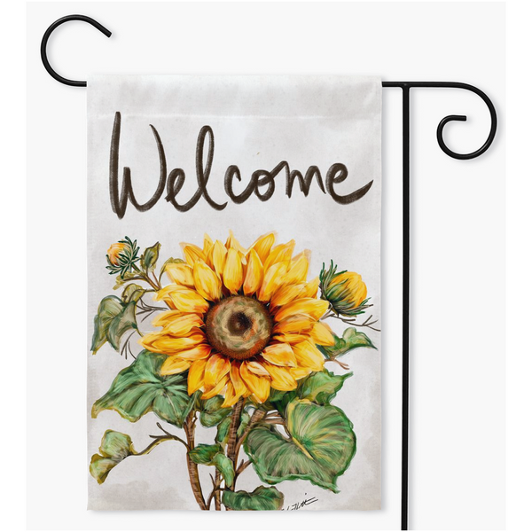 Welcome Sunflower Garden Rebeca Flott Arts