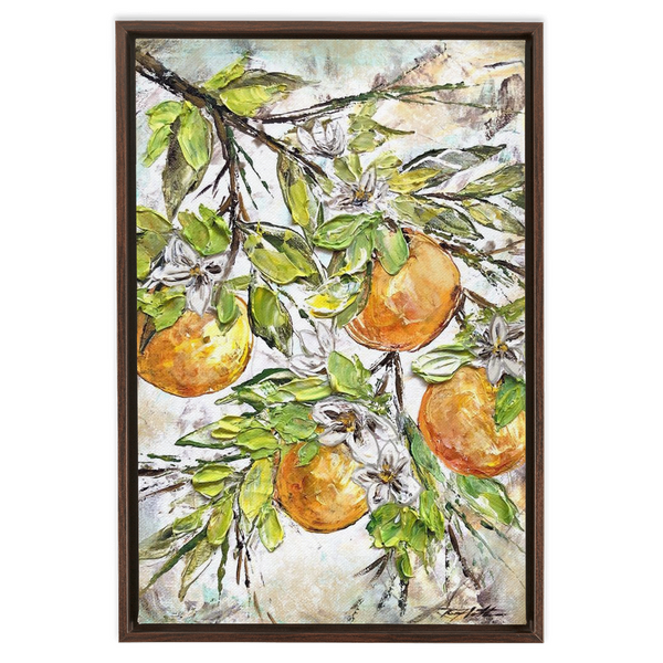 Rebeca Flott Arts Oranges In Texture, Bring Color To Your Home, Orange Art, Florida Inspired Art