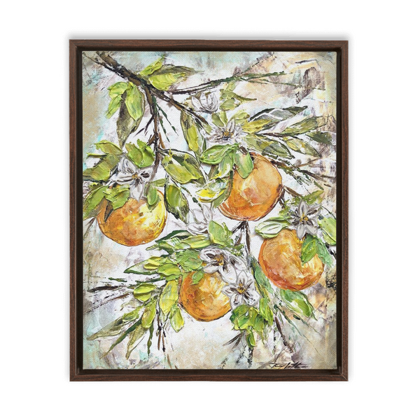 Rebeca Flott Arts Oranges In Texture, Bring Color To Your Home, Orange Art, Florida Inspired Art
