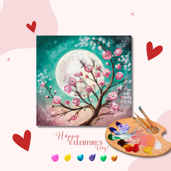 Valentines Painting Step by Step  Event February 01/2025 @ 7pm