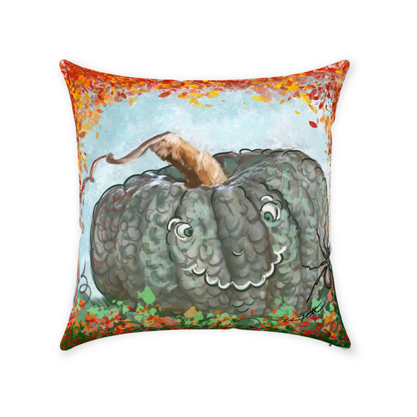 Rebeca Flott Arts Cute pumpkin kids pillows