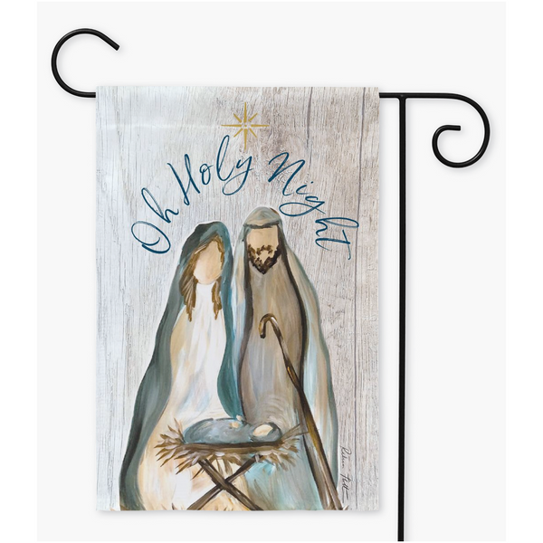 Oh Holy Night Garden Christmas Flag