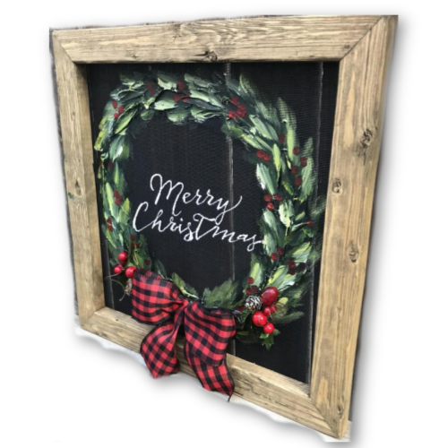 Merry christmas with bowl 3d original handmade