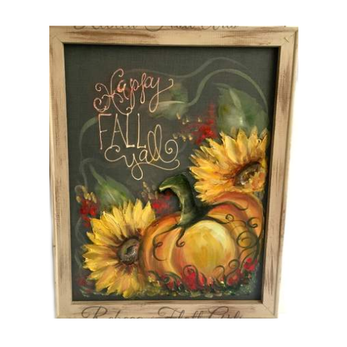 Happy Fall Y'all, porch decor, outdoor art, window screen art,