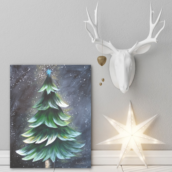 Rustic Christmas Tree by Rebeca Flott Arts