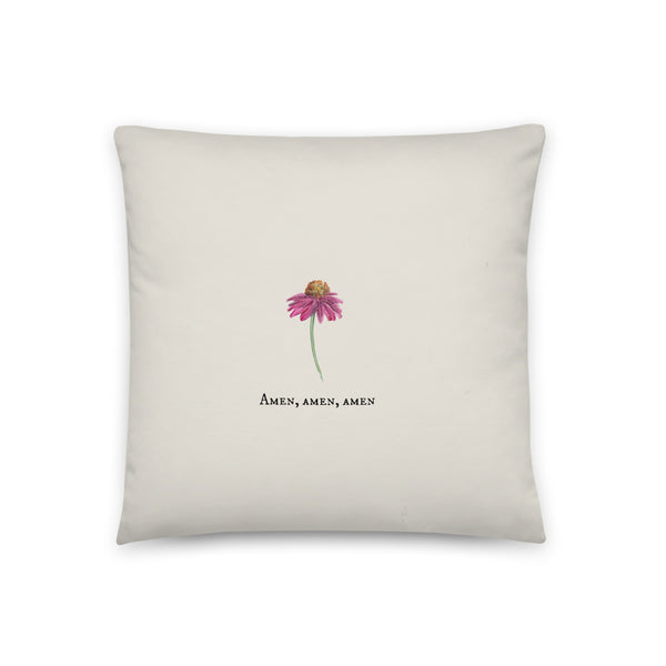 May His Favor Pillow by Rebeca Flott Arts