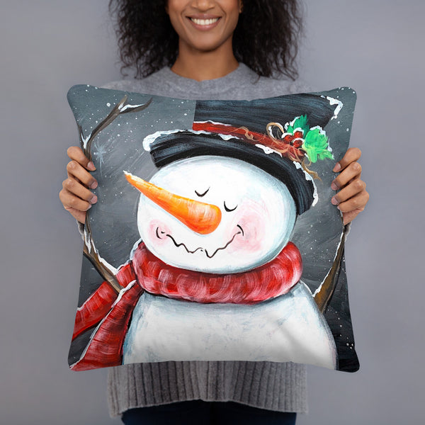 Snowman my friend - Pillow case