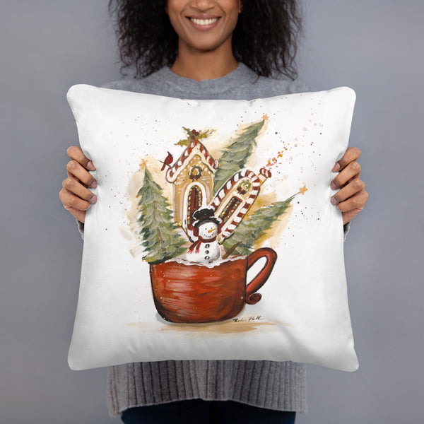 Sugar Cookies Christmas Pillow by Rebeca Flott Arts