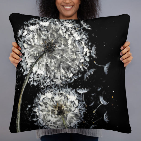 Make a Wish Dandelion Pillow by Rebeca Flott Arts