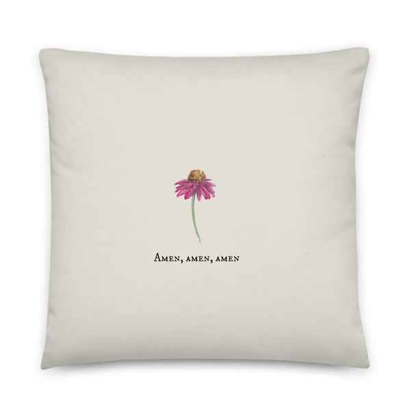 May His Favor Pillow by Rebeca Flott Arts