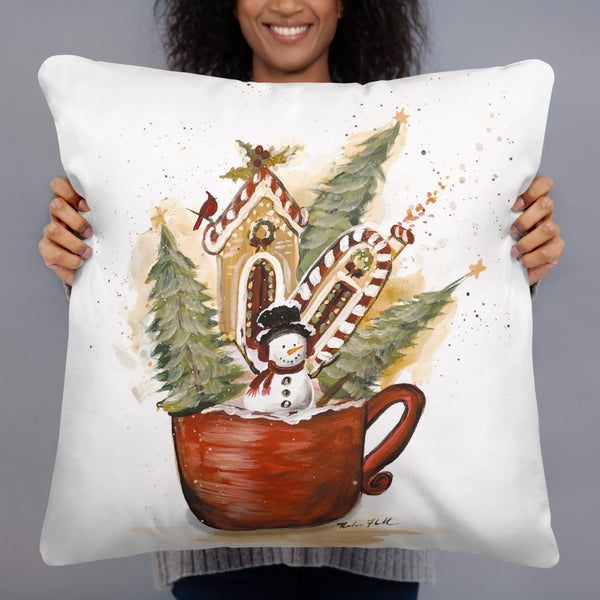 Sugar Cookies Christmas Pillow by Rebeca Flott Arts