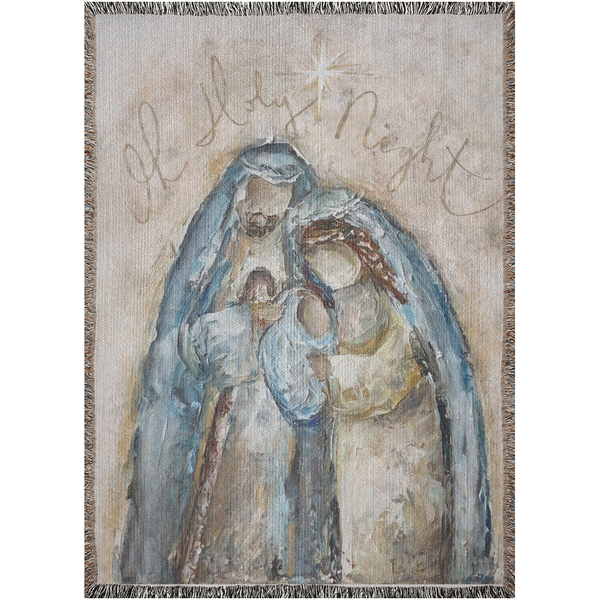 Nativity Woven Blankets by Rebeca Flott Arts