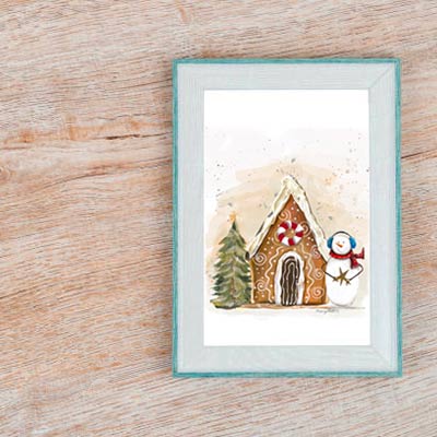 Gingerbread House 1 - Print
