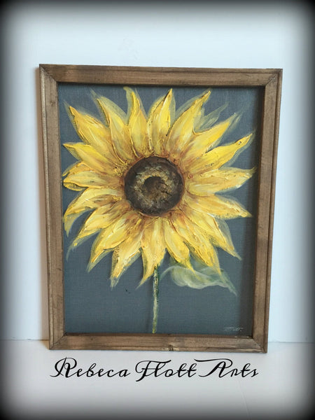Sunflower,outdoor art,yellow sunflower,rustic art