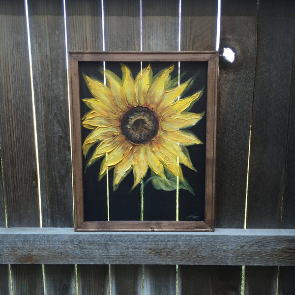Sunflower,outdoor art,yellow sunflower,rustic art