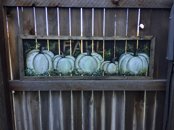 White pumpkins , fall decor ,outdoor fall art,Fall