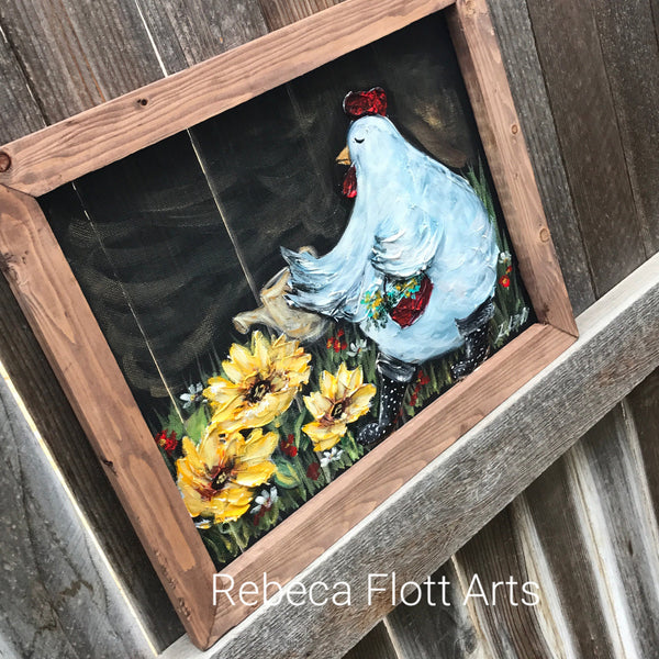 The gardener chicken, spring time
