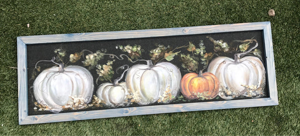 You are created to stand out, fall decor , pumpkins painting