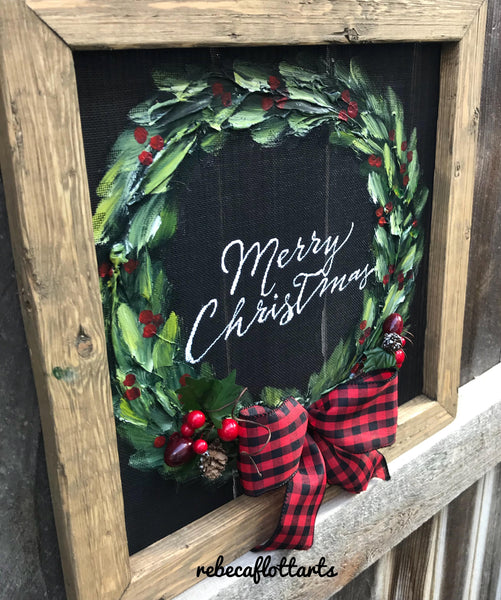 Merry christmas with bowl 3d original handmade