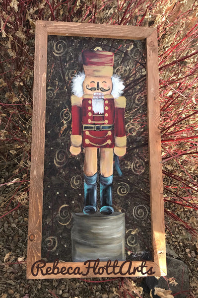 Nutcracker, original piece of art by Rebeca Flott Arts