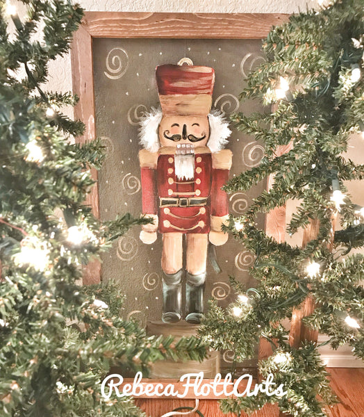 Nutcracker, original piece of art by Rebeca Flott Arts