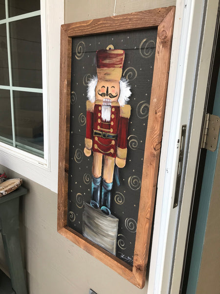 Nutcracker, original piece of art by Rebeca Flott Arts