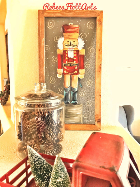 Nutcracker, original piece of art by Rebeca Flott Arts