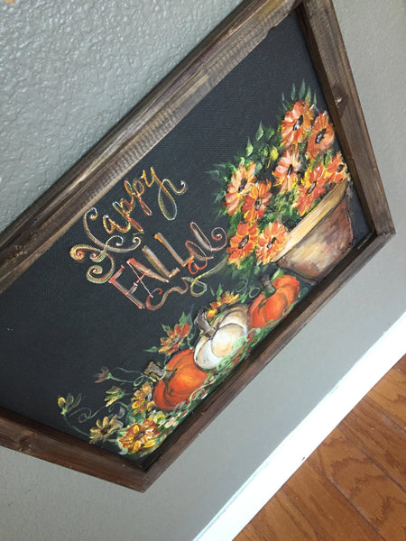 Happy fall y'all, fall decor, fall sign,