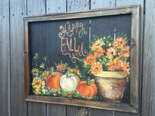 Happy fall y'all, fall decor, fall sign,